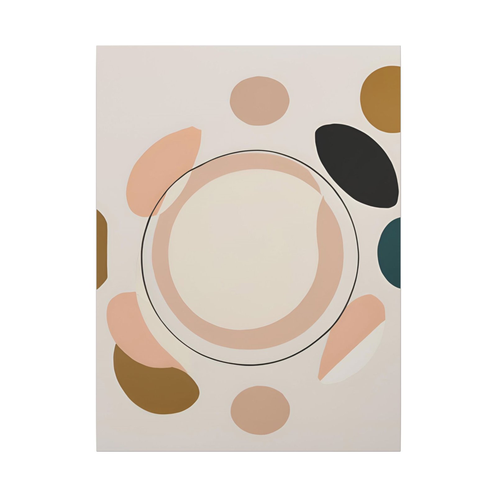 IS_4413 Abstract Art Canvas Print - Modern Home Décor for Minimalist Interiors