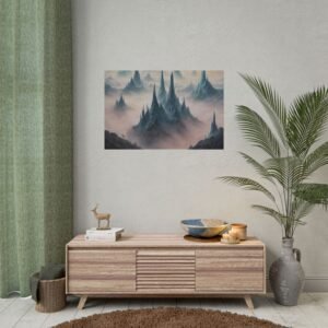 IS_1031 Mystical Mountain Landscape Rolled Poster - Adventure Wall Art for Home Decor
