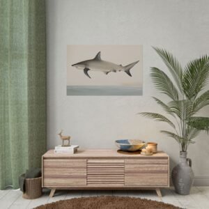 IS_4471 Majestic Shark Rolled Poster - Perfect for Ocean Lovers & Decor