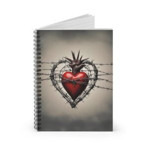 Barbwire Heart Spiral Notebook IS_1415