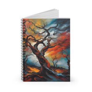 Expressionist Tree Spiral Notebook IS_3864