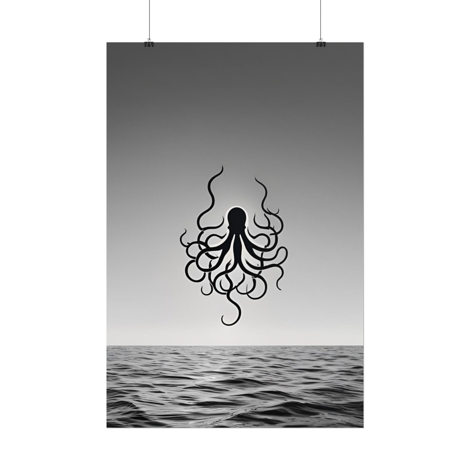 IS_4424 Mystical Octopus Rolled Poster - Nautical Art for Ocean Lovers - Image 3