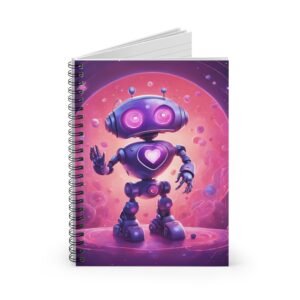 Robot Heart Spiral Notebook IS_3910