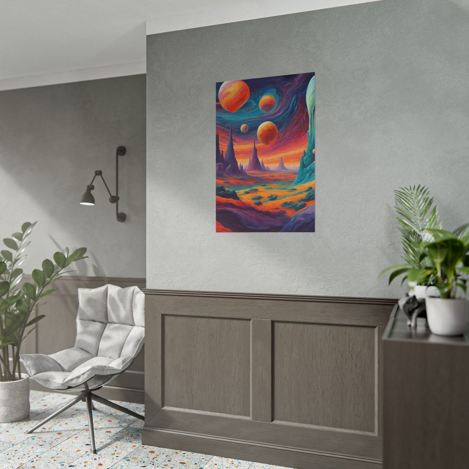 IS_0103 Cosmic Vibe Rolled Poster - Stunning Space Landscape Art Decor - Image 5