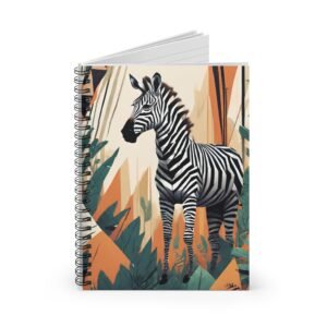 IS_0088 Zebra Spiral Notebook - Ruled Line for Creative Minds