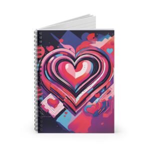 Conceptual Hearts Spiral Notebook IS_3380