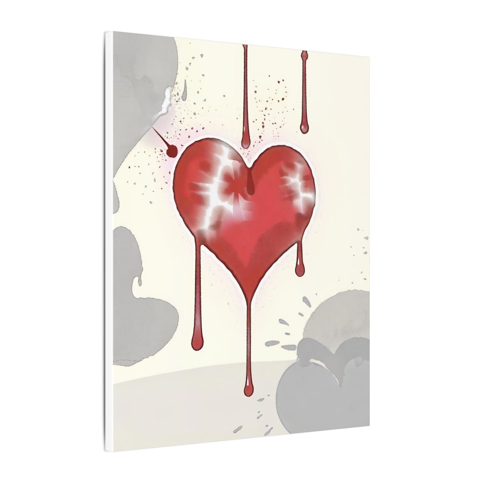 IS_1278 Dripping Heart Matte Canvas - Image 6