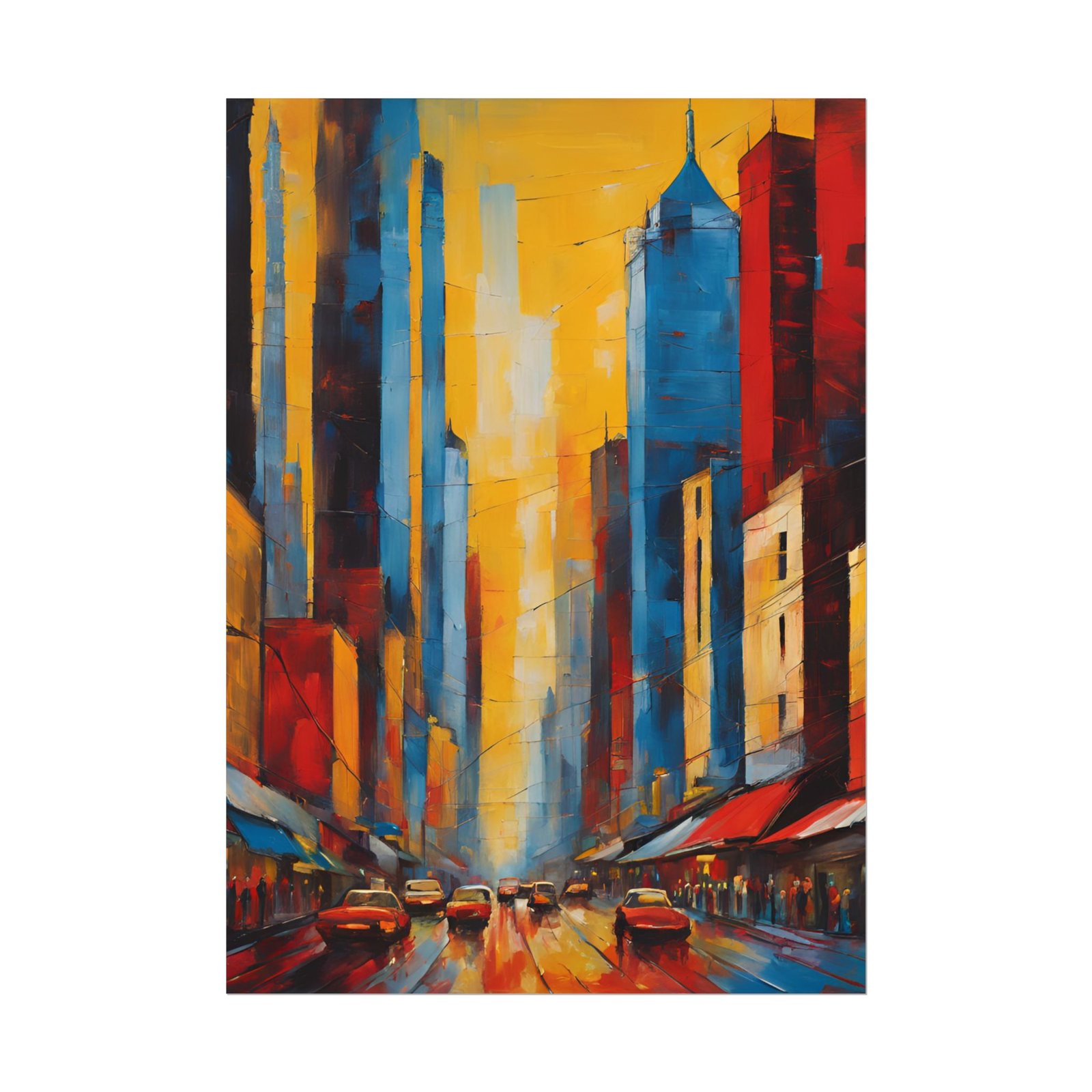 Expressionist Cityscape Rolled Posters IS_3894 - Image 5