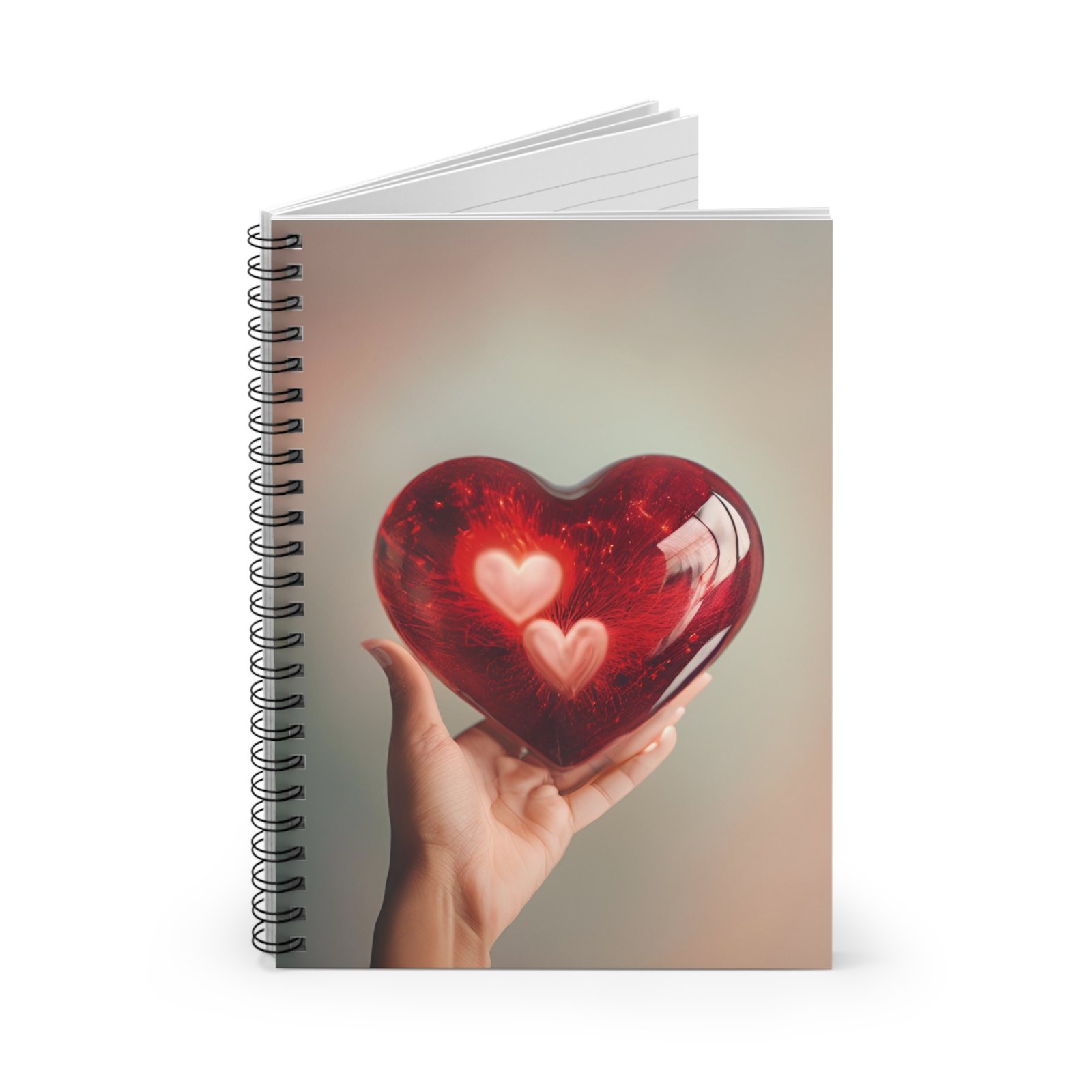 Heart Spiral Notebook - IS_3585 - Image 2