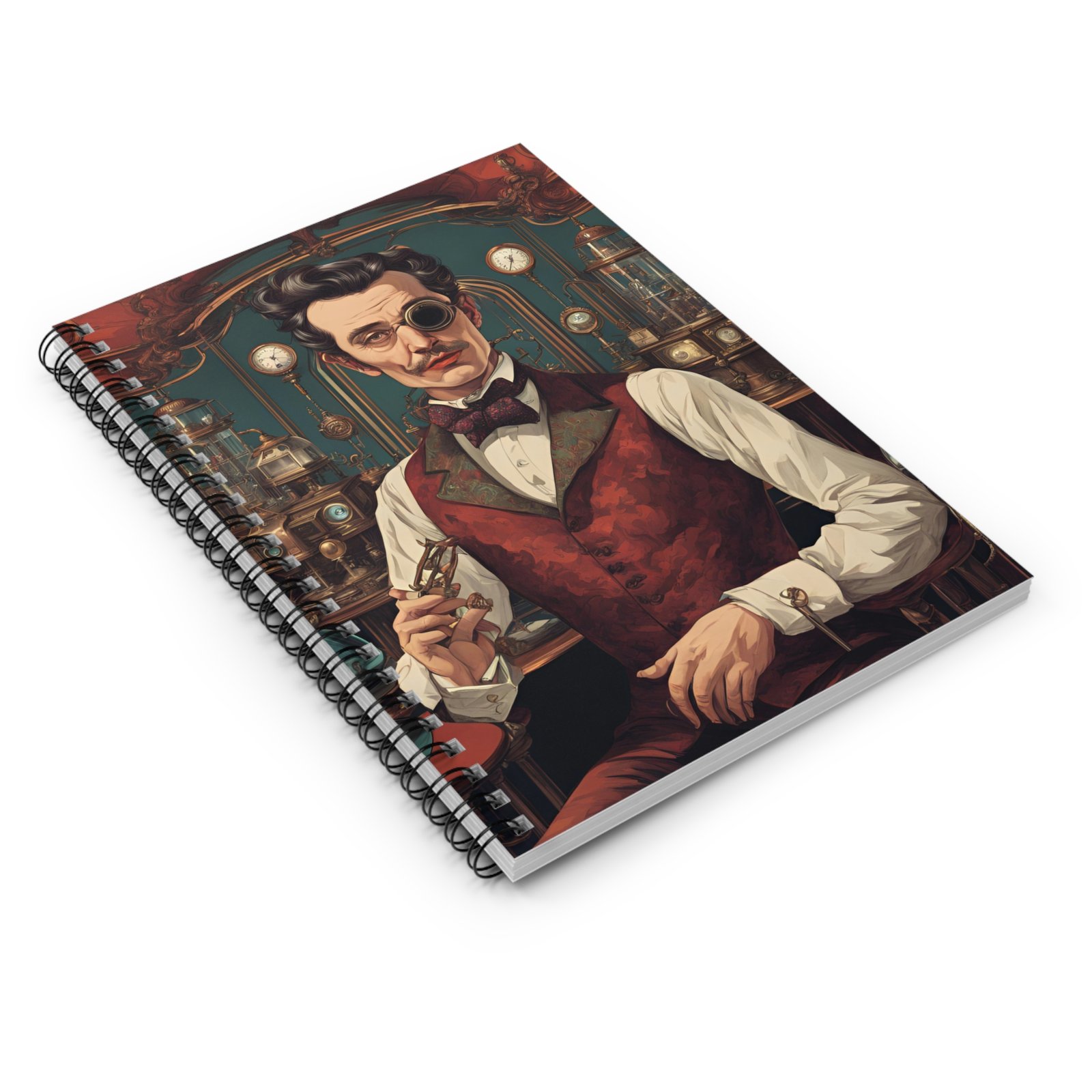 IS_4904 Steampunk Spiral Notebook - Image 3