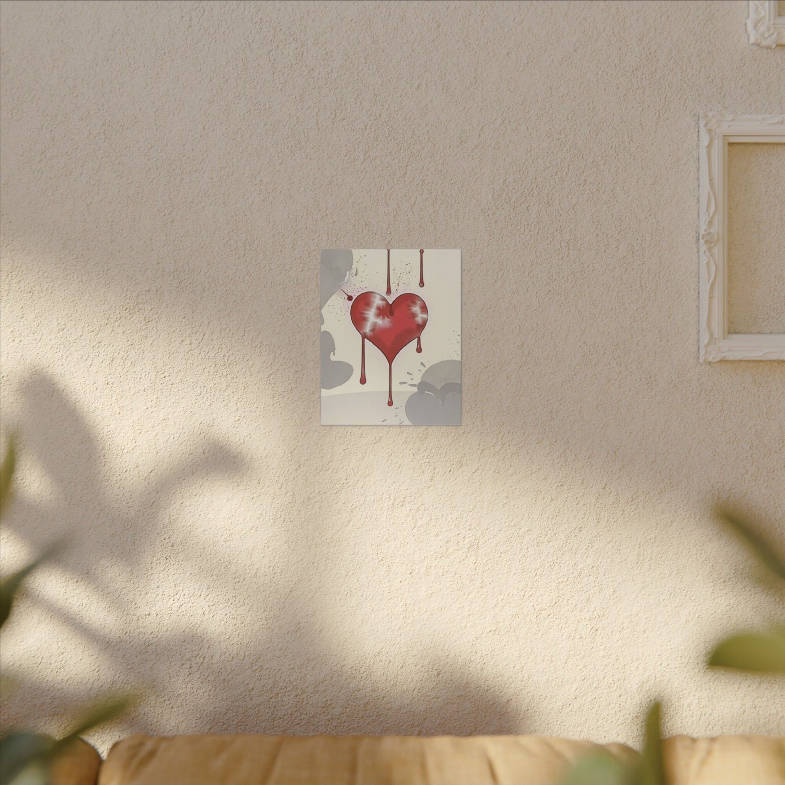IS_1278 Dripping Heart Matte Canvas - Image 11