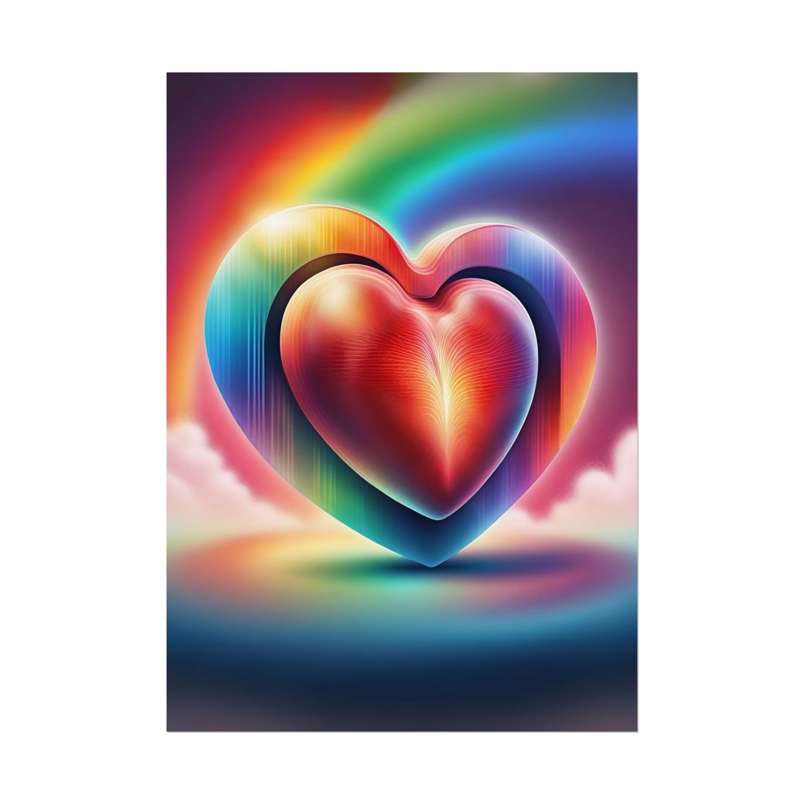 Rainbow Heart Rolled Posters IS_3856 - Image 5