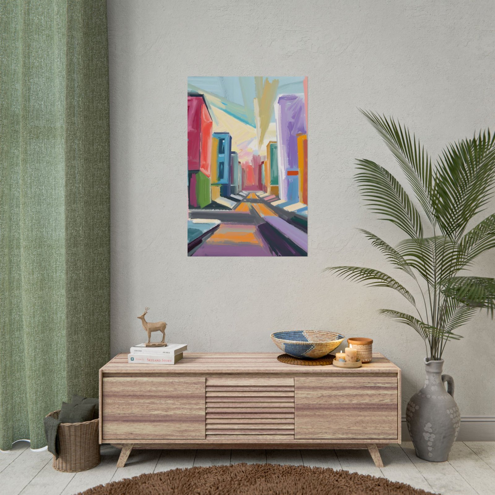 Cityscape Cubism Rolled Posters IS_3848 - Image 3