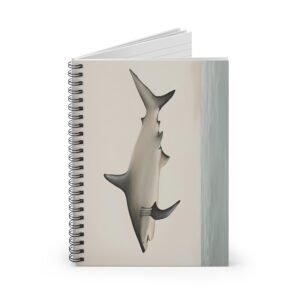 IS_4471 Shark-Themed Spiral Notebook - Perfect for Ocean Lovers and Students