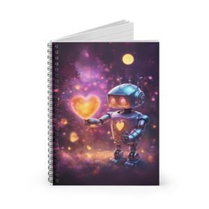 Robot Heart Spiral Notebook IS_3903