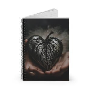 Black Heart Spiral Notebook IS_3470