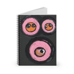 IS_4482 Colorful Spiral Notebook - Fun Eye Design | Perfect for Students & Creatives