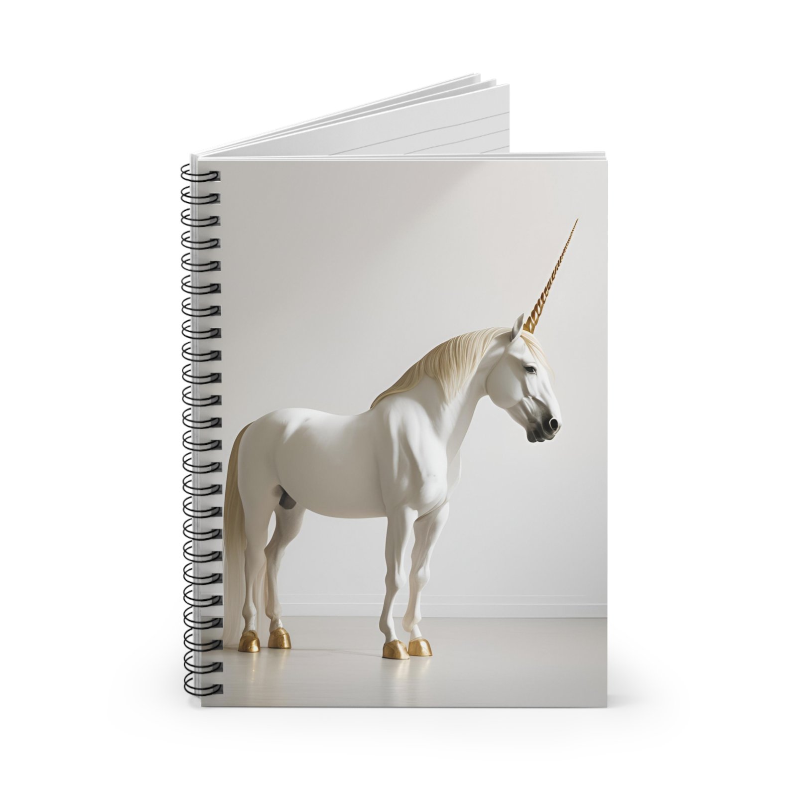 IS_4465 Magical Unicorn Spiral Notebook - Ruled Line for Creativity & Inspiration