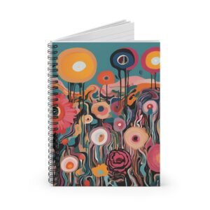 Expressionist Flowers Spiral Notebook IS_3866