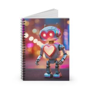 Robot Heart Spiral Notebook IS_3904
