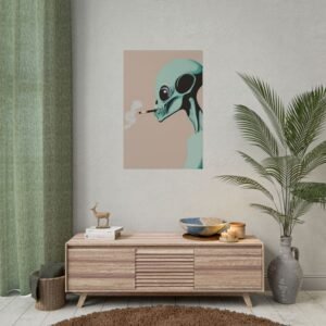 IS_4418 Chill Alien Rolled Poster - Unique Wall Art for Sci-Fi Lovers