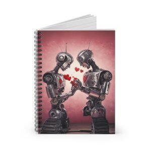 Robot Love Spiral Notebook IS_3909