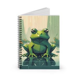 IS_1303 Geometrical Frog Spiral Notebook