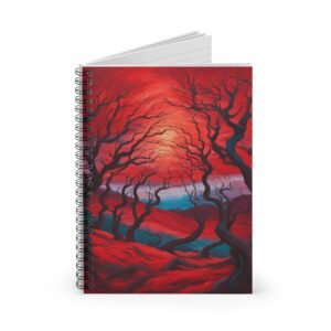 Expressionist Trees Spiral Notebook IS_3863