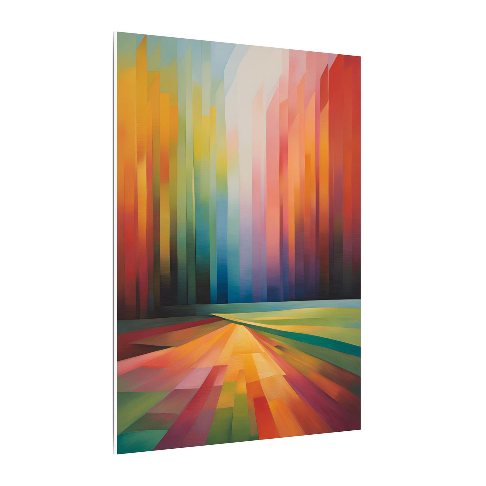 IS_3406 Abstract Matte Canvas Wall Art - Colorful Landscape Decoration - Image 3