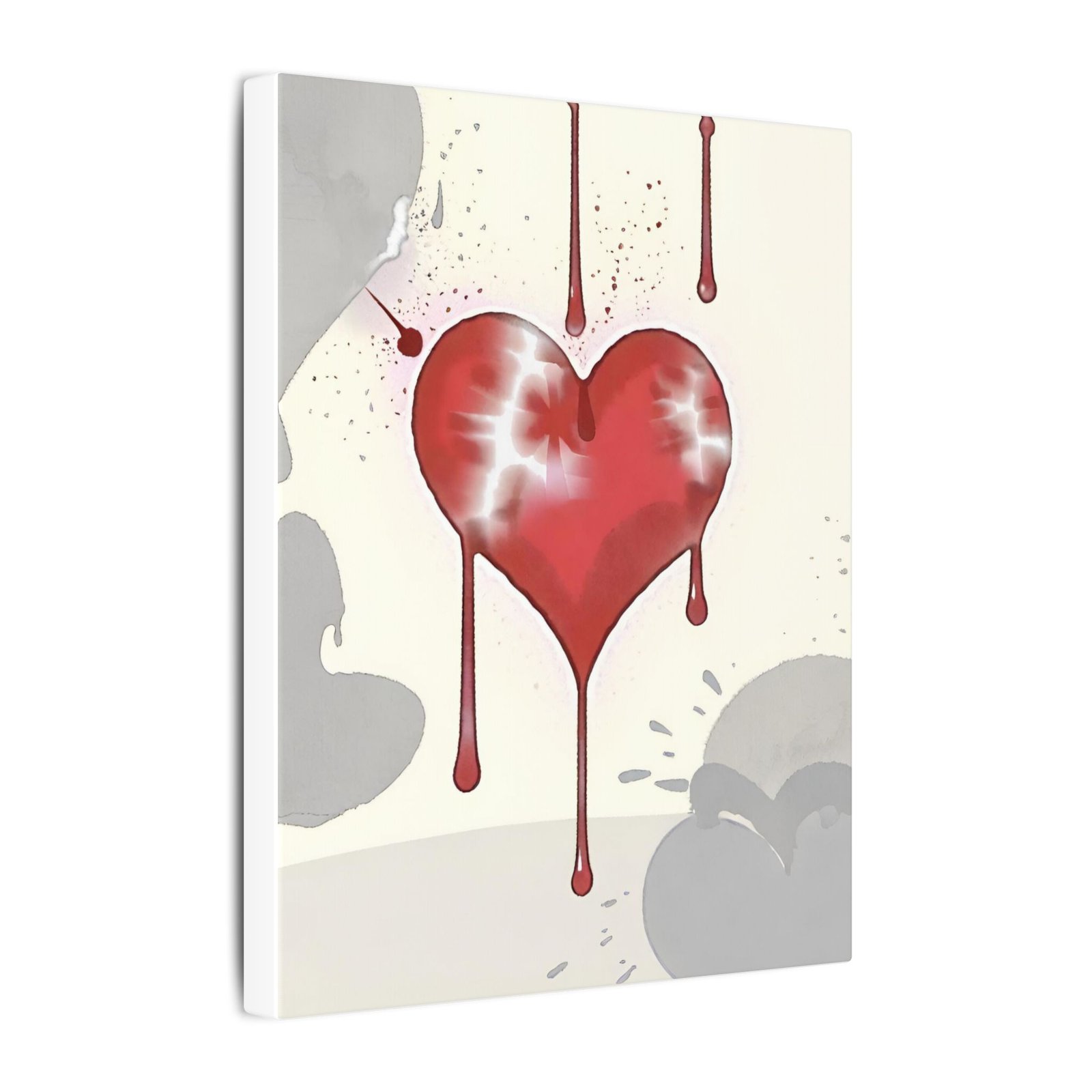 IS_1278 Dripping Heart Matte Canvas - Image 10