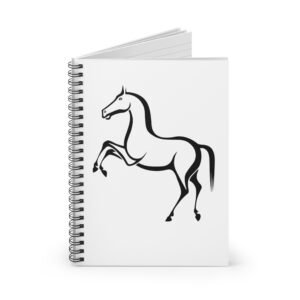 IS_4453 Equestrian Spiral Notebook - Ruled Lines for Horse Lovers