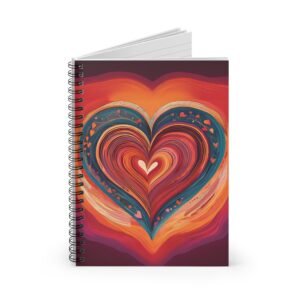 Conceptual Heart Spiral Notebook IS_3361