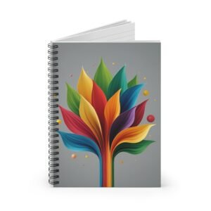 IS_4907 Vibrant Floral Spiral Notebook