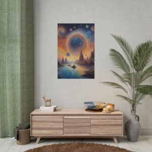 IS_0093 Cosmic Dreamscape Rolled Poster - Galaxy Art for Home Decor