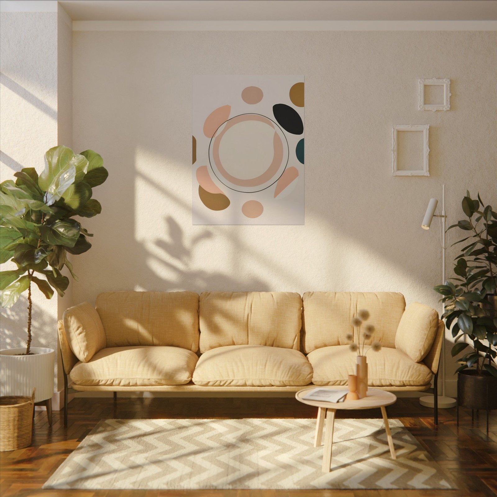 IS_4413 Abstract Art Canvas Print - Modern Home Décor for Minimalist Interiors - Image 2