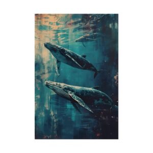 IS_6419  Deep Sea Humpback Whale Rolled Poster