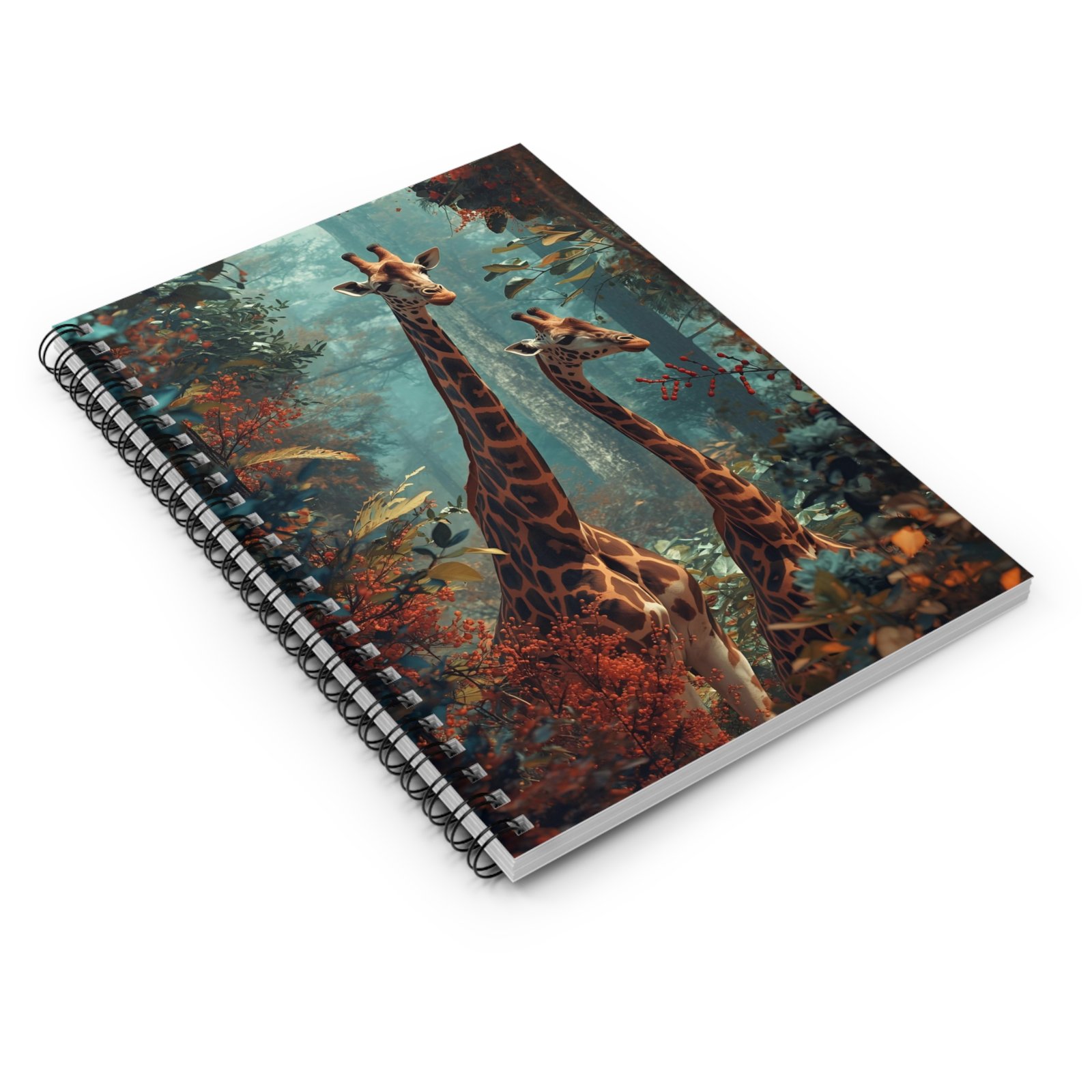 IS_6533 Giraffe Jungle Spiral Notebook - Image 3