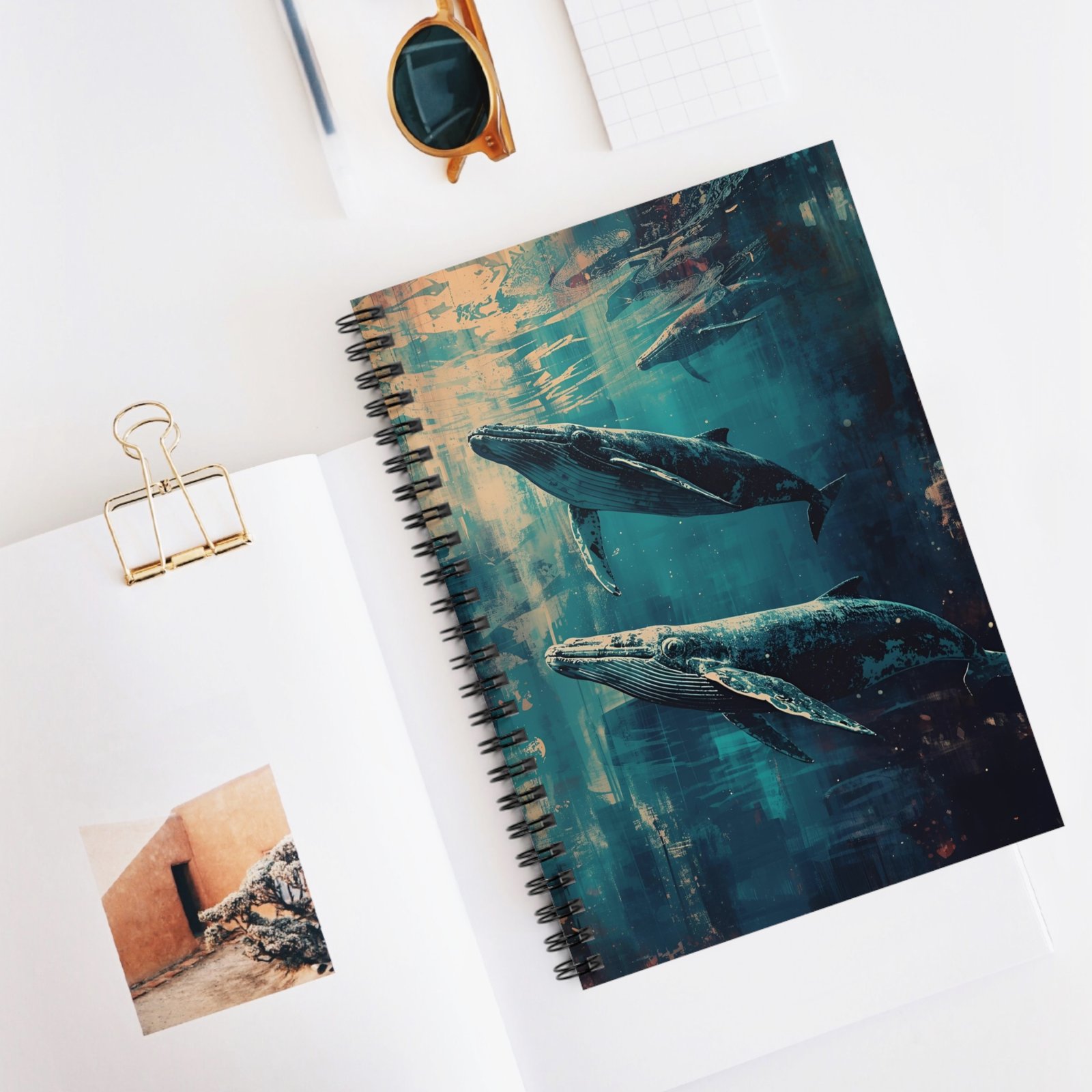 IS_6419 Whale Ocean Spiral Notebook - Image 5