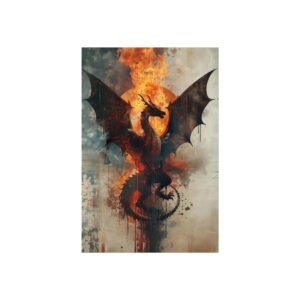 IS_6518 Fantasy Dragon Fire Fine Art Print