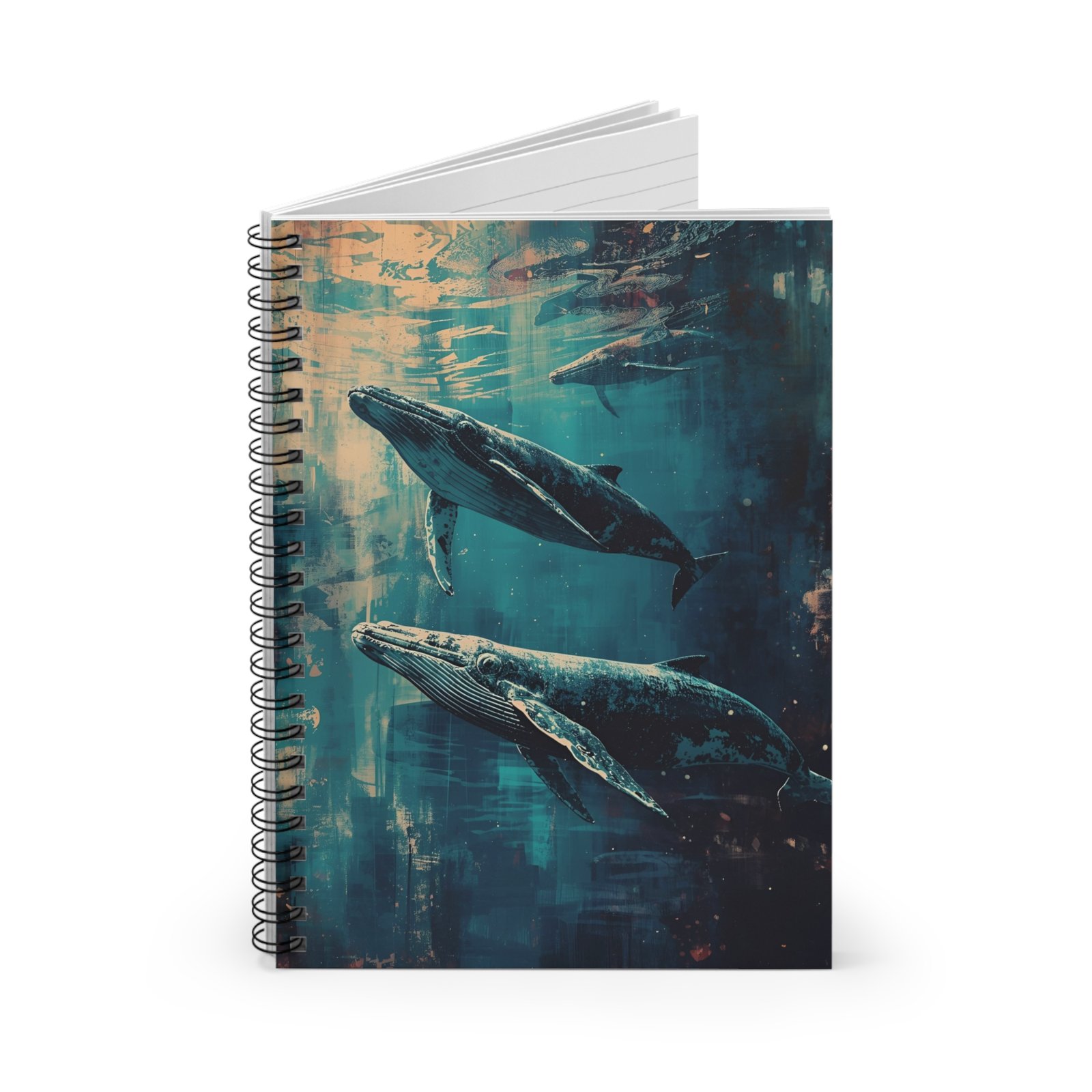 IS_6419 Whale Ocean Spiral Notebook - Image 2