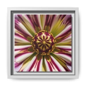 IS_4861 Framed Floral Burst Matte Canvas Wall Art