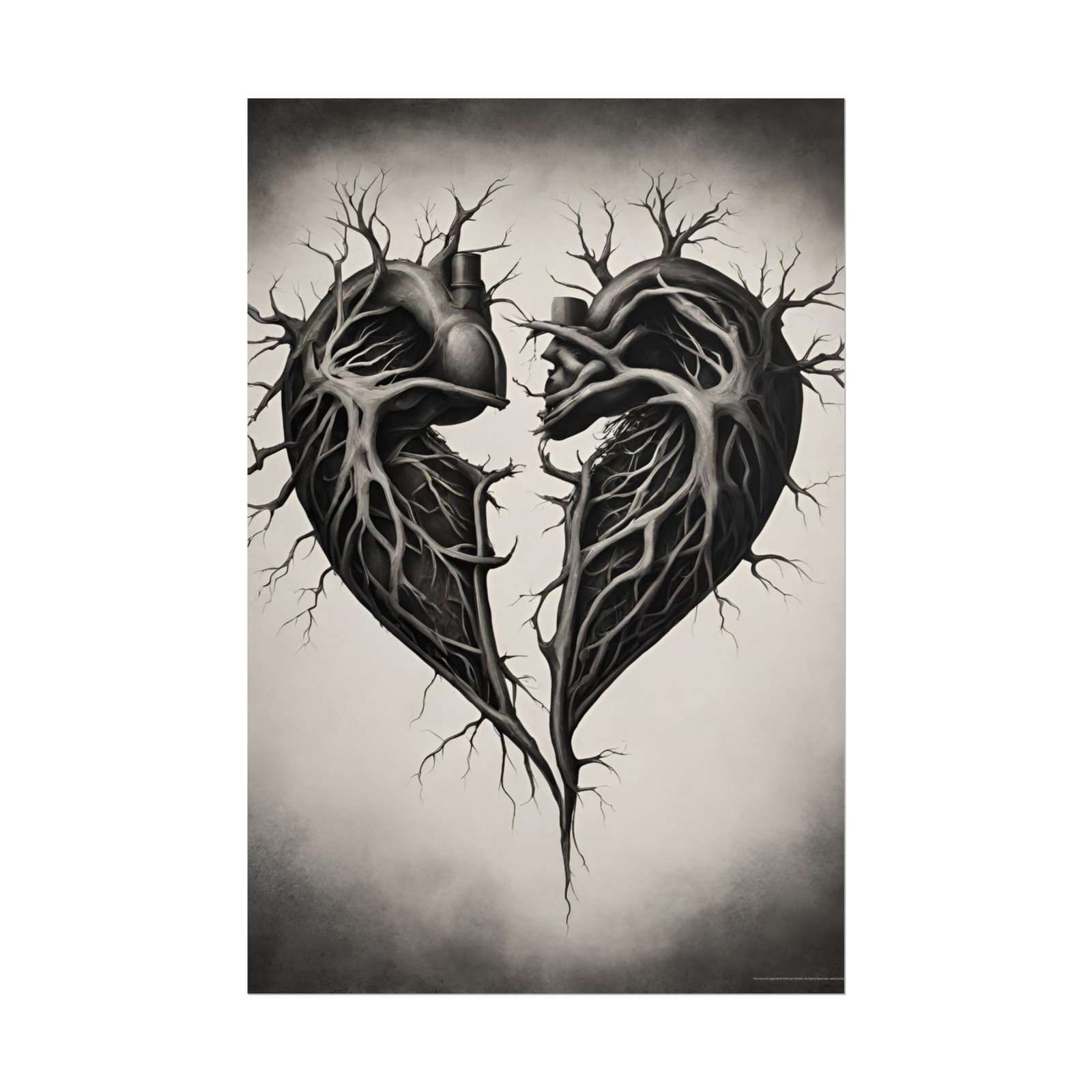 IS_1291 Black Hearts Rolled Posters