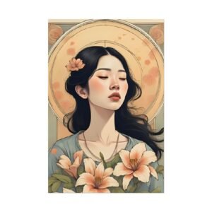 IS_6356  Serene Floral Muse Rolled Poster