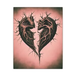 IS_3276 Black Heart Matte Canvas