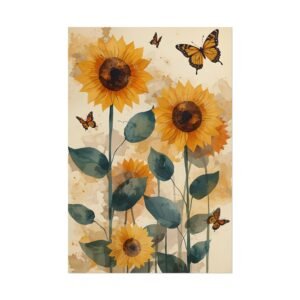 IS_6258 Sunflower & Monarch Rolled Poster