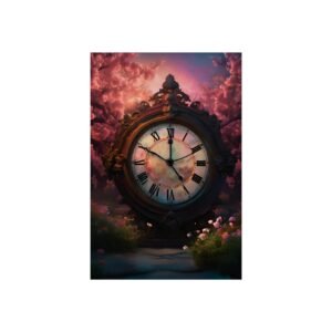 IS_4900 Floral Clock Fine Art Poster