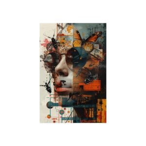 IS_6489 Surreal Abstract Butterfly Portrait Fine Art Print