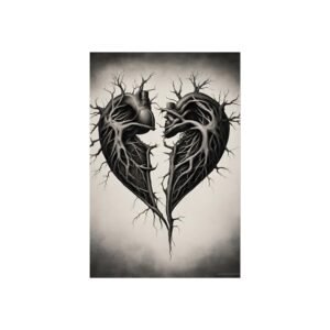 IS_1291 Black Heart Fine Art Poster