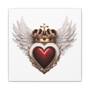 IS_1274 Crowned Heart  Matte Canvas Print