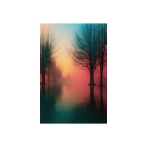 IS_6432 Dreamscape Moody Sunset Forest Fine Art Print